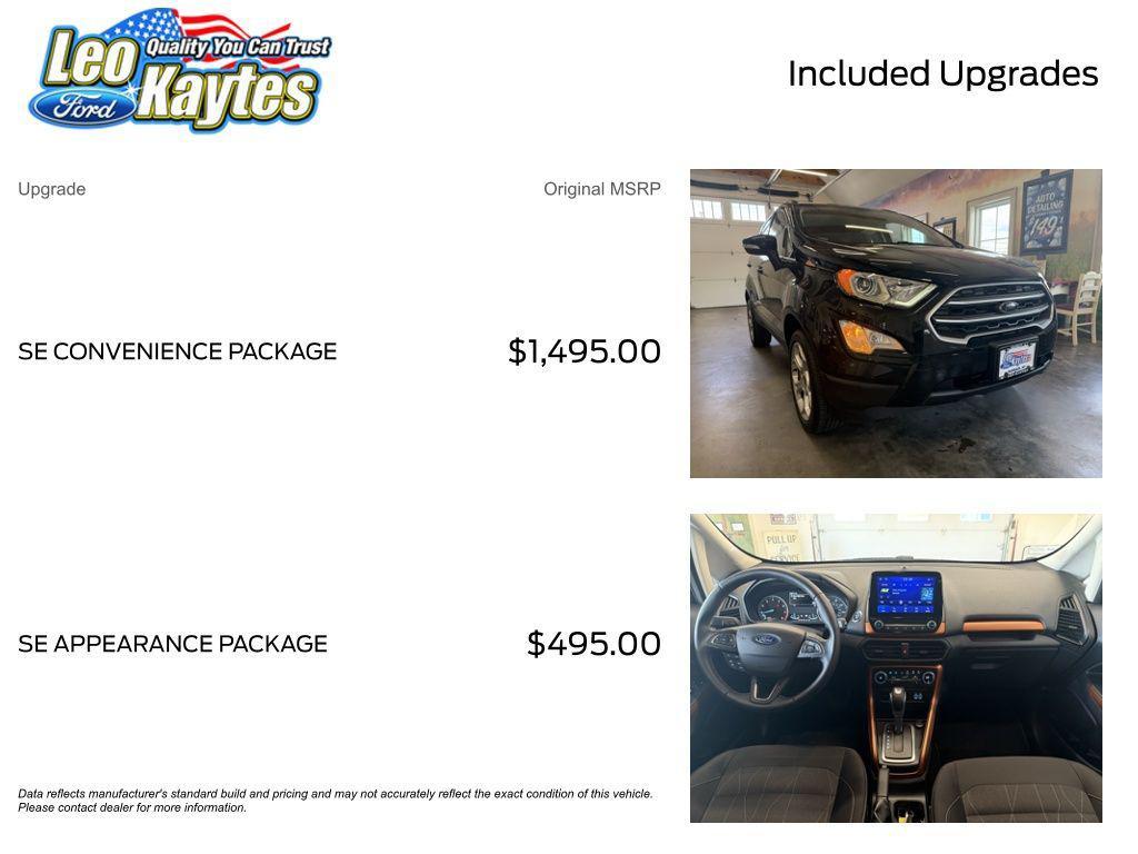 used 2022 Ford EcoSport car, priced at $20,100