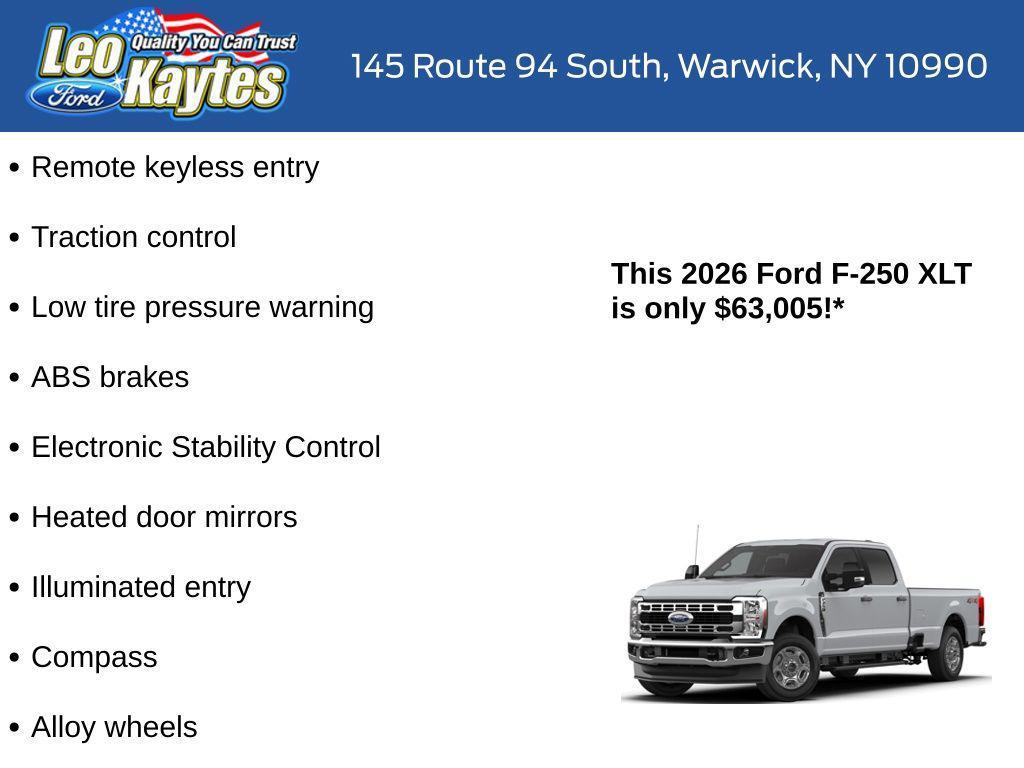 new 2026 Ford F-250 car, priced at $63,005