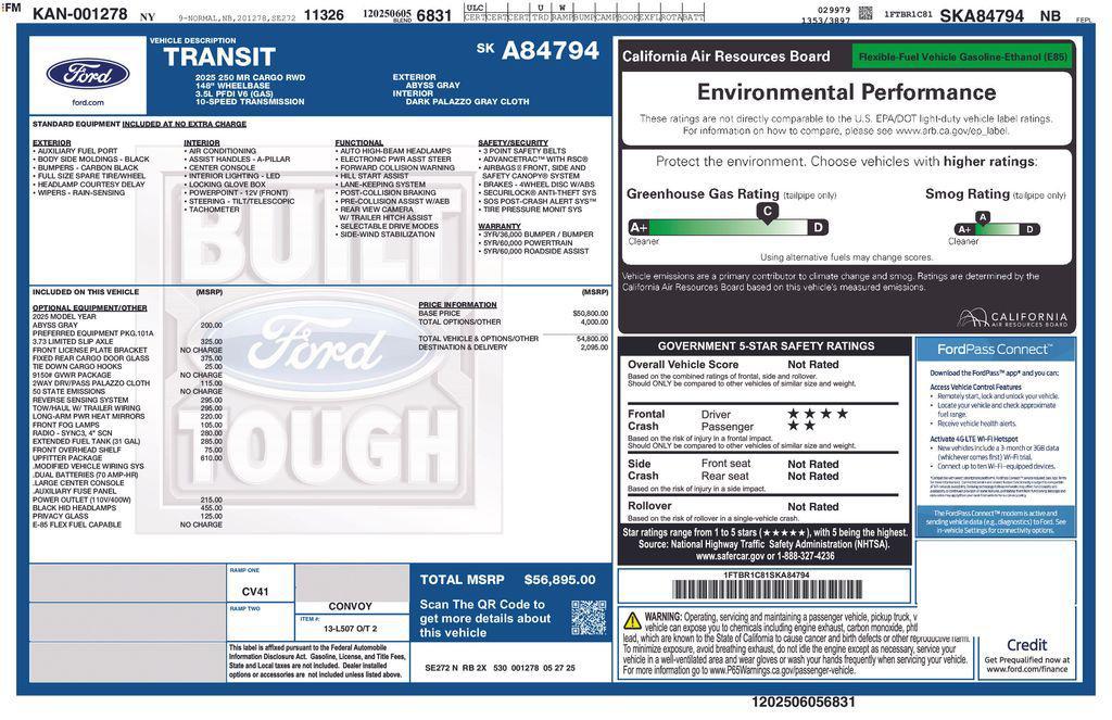 new 2025 Ford Transit-250 car, priced at $51,350