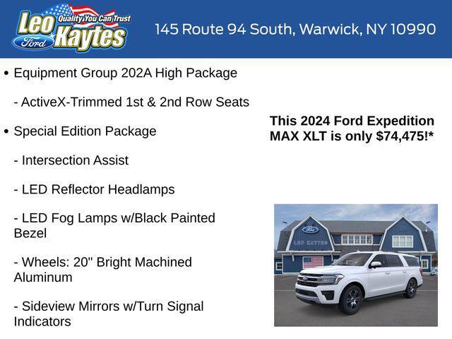 new 2024 Ford Expedition Max car, priced at $74,475
