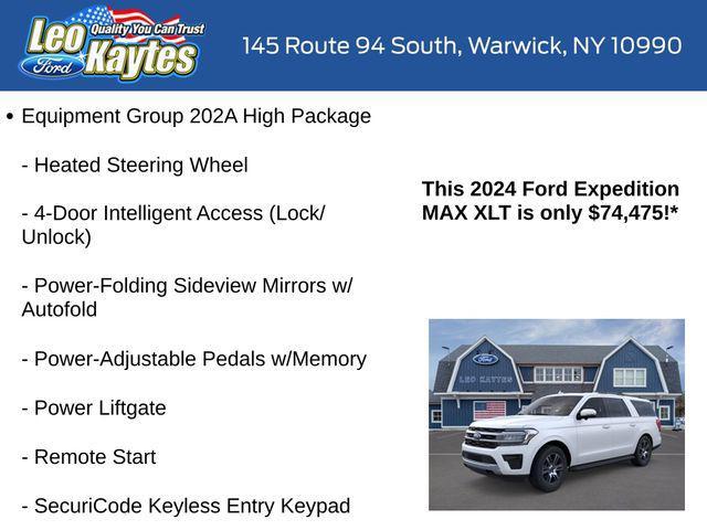 new 2024 Ford Expedition Max car, priced at $74,475