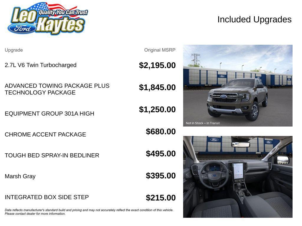 new 2025 Ford Ranger car, priced at $46,345