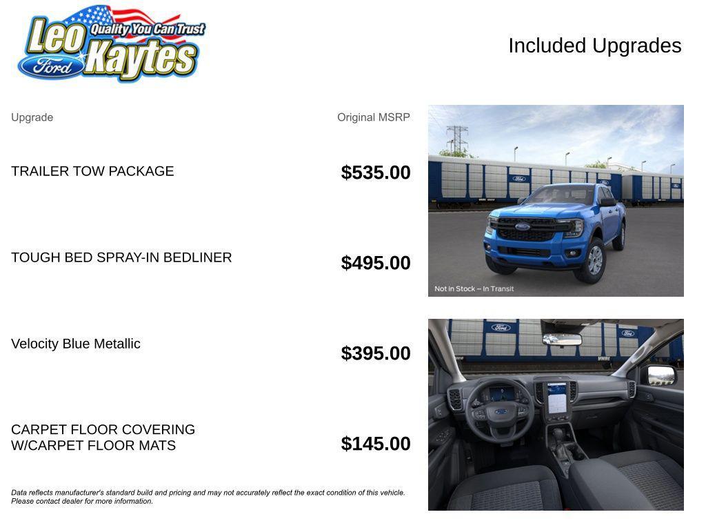 new 2025 Ford Ranger car, priced at $38,315