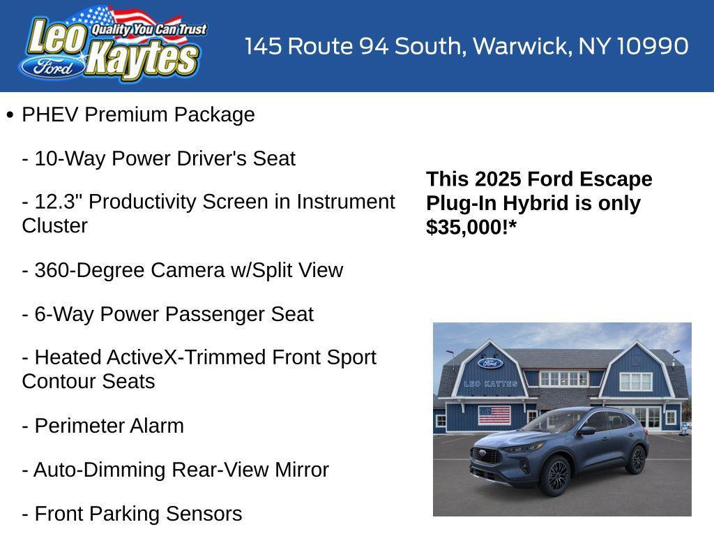 new 2025 Ford Escape PHEV car, priced at $35,000