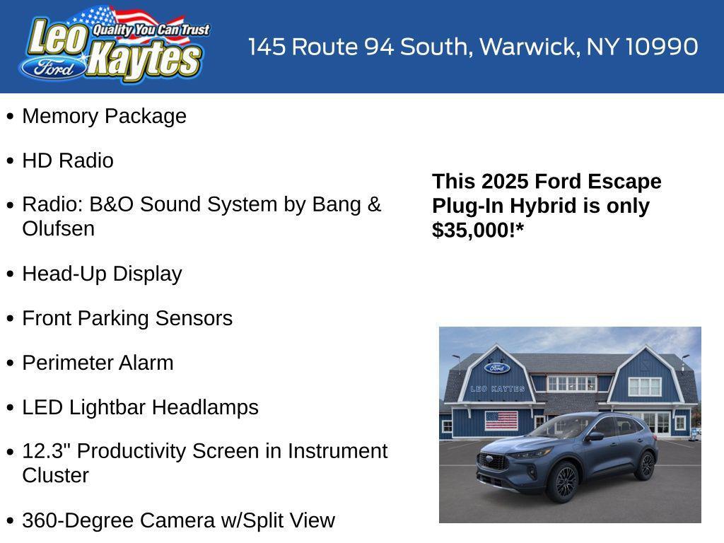 new 2025 Ford Escape PHEV car, priced at $35,000