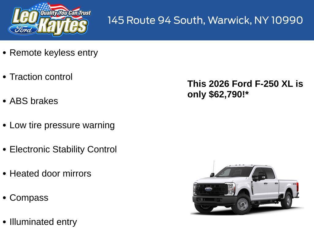 new 2026 Ford F-250 car, priced at $62,790
