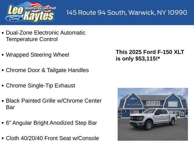 new 2025 Ford F-150 car, priced at $53,115