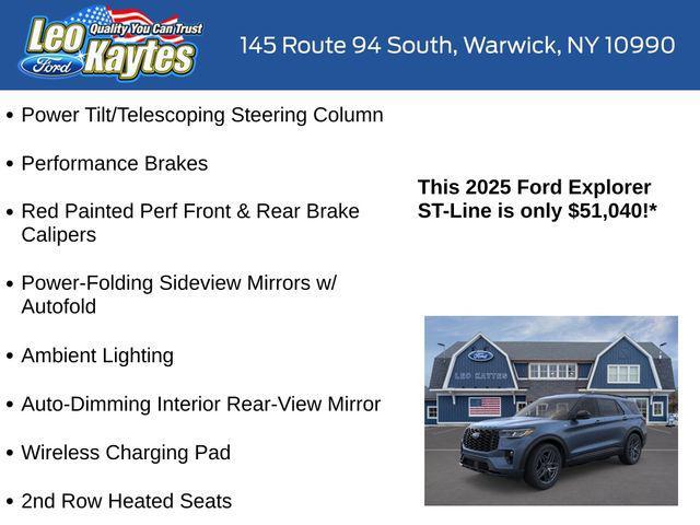 new 2025 Ford Explorer car, priced at $51,040