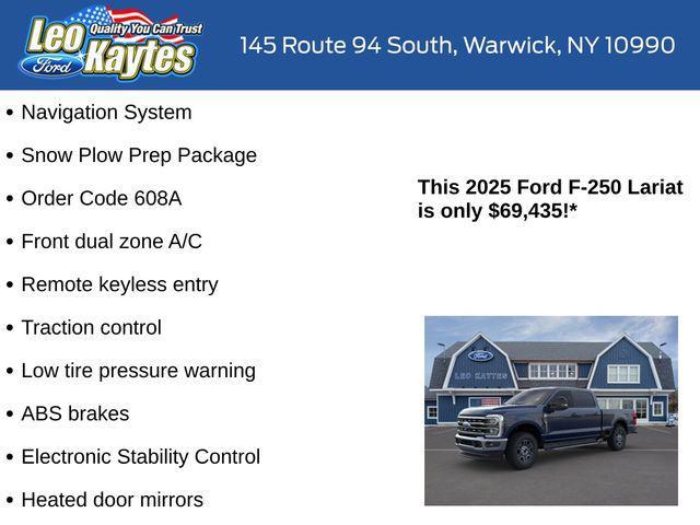 new 2025 Ford F-250 car, priced at $69,435