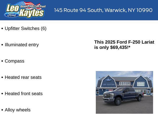 new 2025 Ford F-250 car, priced at $69,435