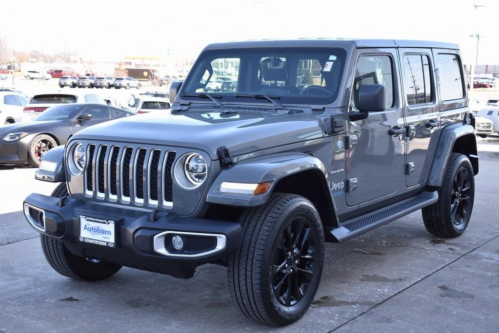 used 2021 Jeep Wrangler Unlimited 4xe car, priced at $35,222