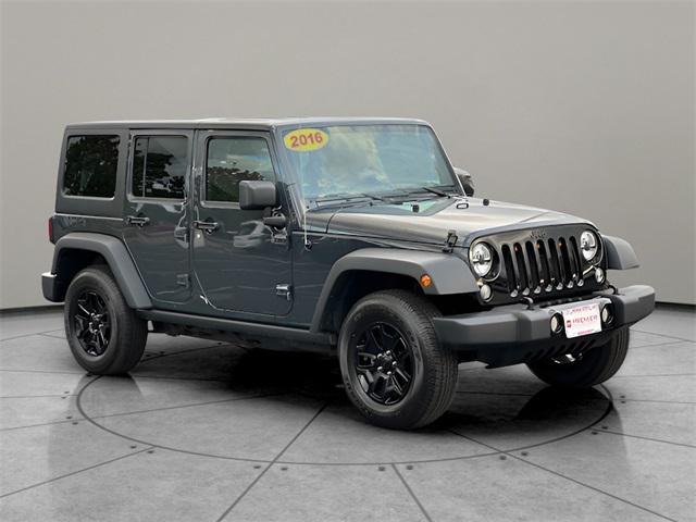 used 2016 Jeep Wrangler Unlimited car, priced at $19,750