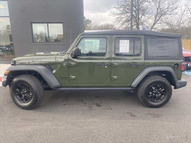 used 2023 Jeep Wrangler car, priced at $33,900