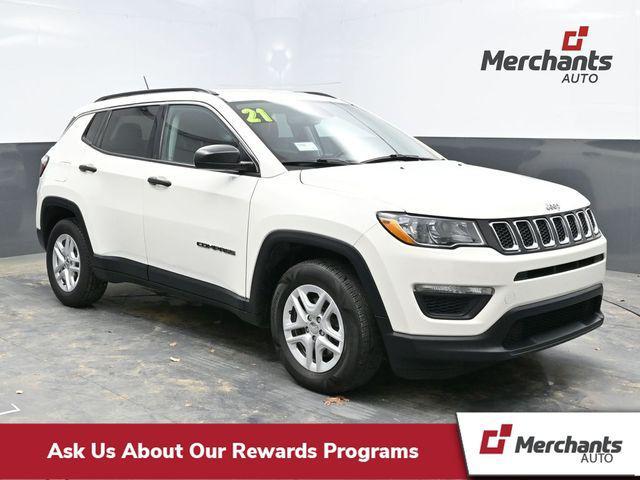 used 2021 Jeep Compass car, priced at $15,498