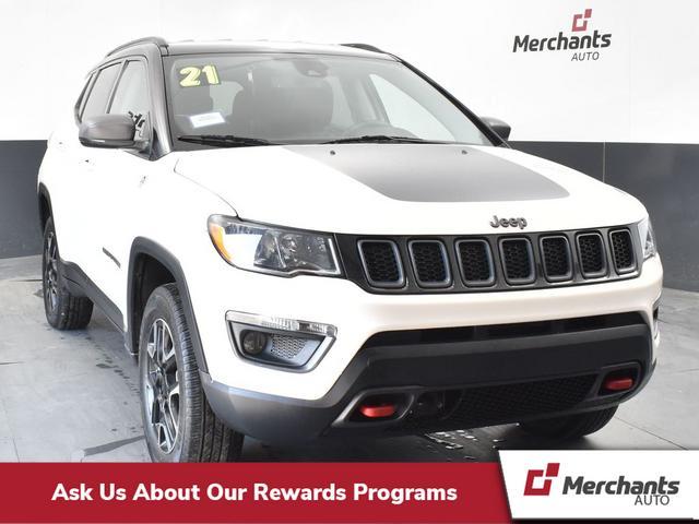 used 2021 Jeep Compass car, priced at $18,431