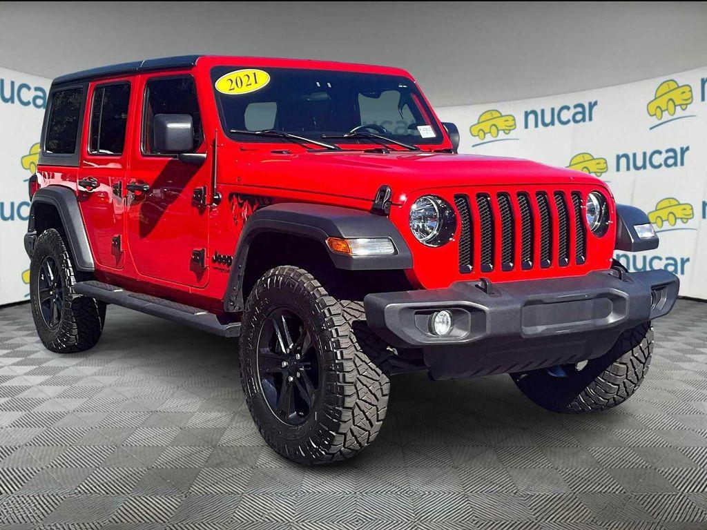 used 2021 Jeep Wrangler Unlimited car, priced at $31,987