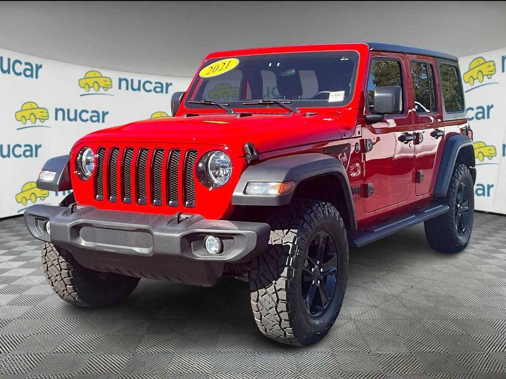 used 2021 Jeep Wrangler Unlimited car, priced at $31,987