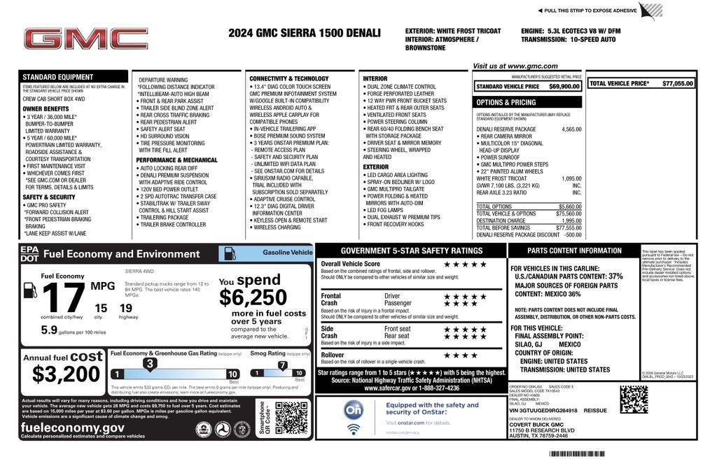 used 2024 GMC Sierra 1500 car, priced at $50,073