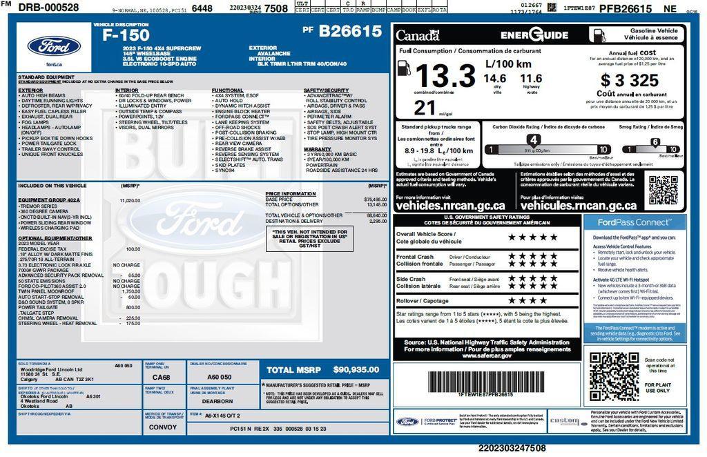 used 2023 Ford F-150 car, priced at $49,973