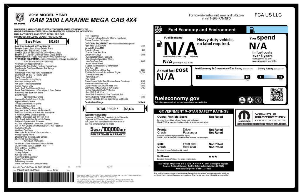 used 2018 Ram 2500 car, priced at $49,273