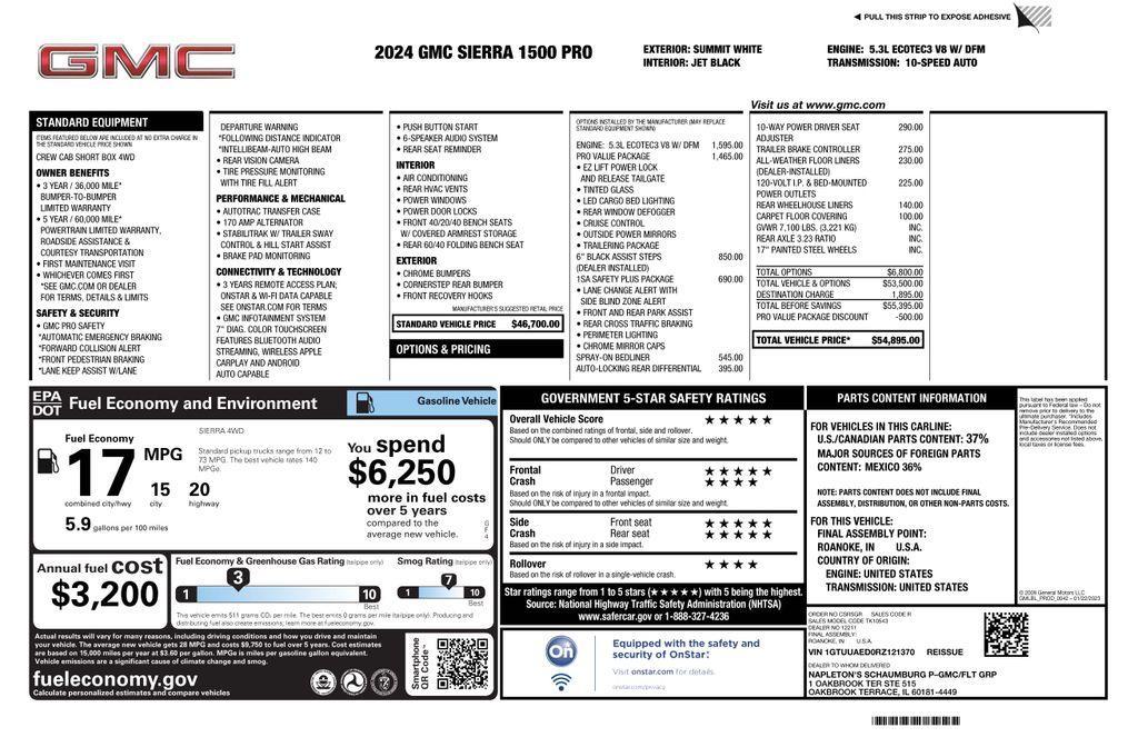 used 2024 GMC Sierra 1500 car, priced at $36,173