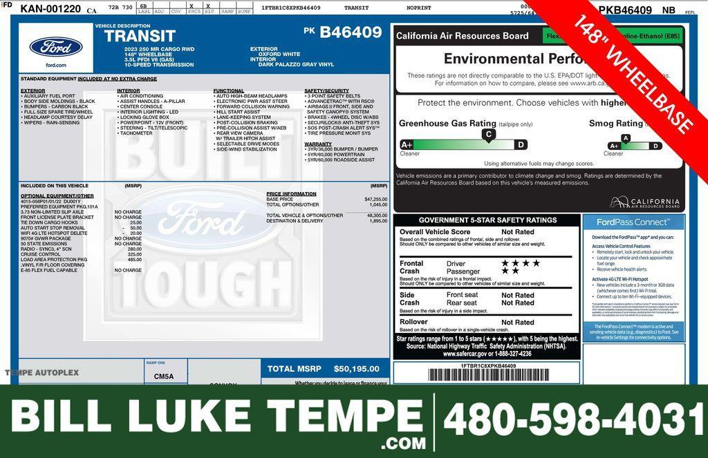 used 2023 Ford Transit-250 car, priced at $35,973