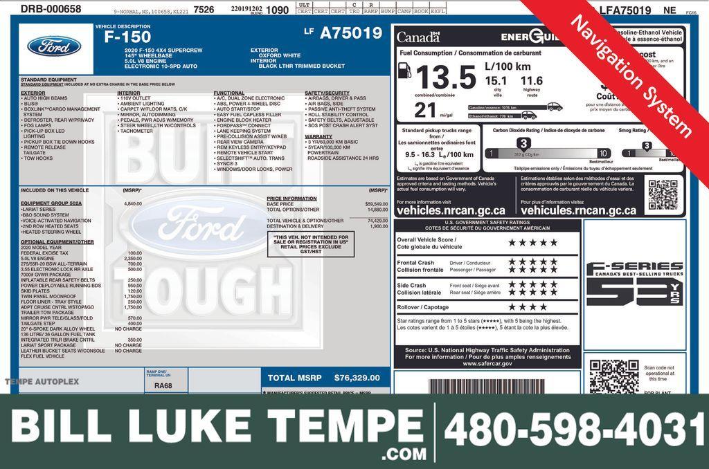 used 2020 Ford F-150 car, priced at $30,510