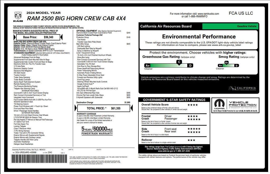 used 2024 Ram 2500 car, priced at $38,673