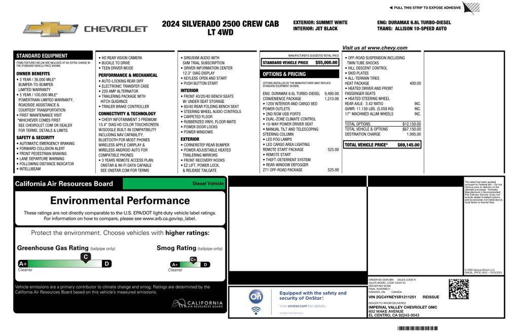 used 2024 Chevrolet Silverado 2500 car, priced at $56,573