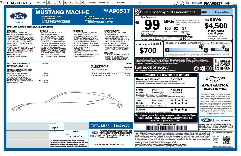 used 2023 Ford Mustang Mach-E car, priced at $27,973