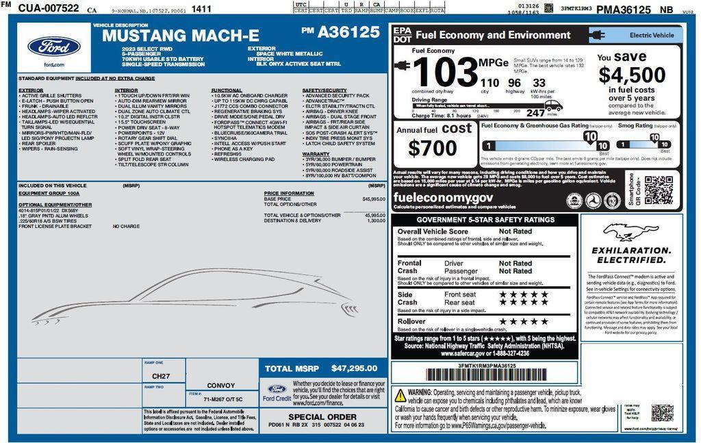 used 2023 Ford Mustang Mach-E car, priced at $28,973