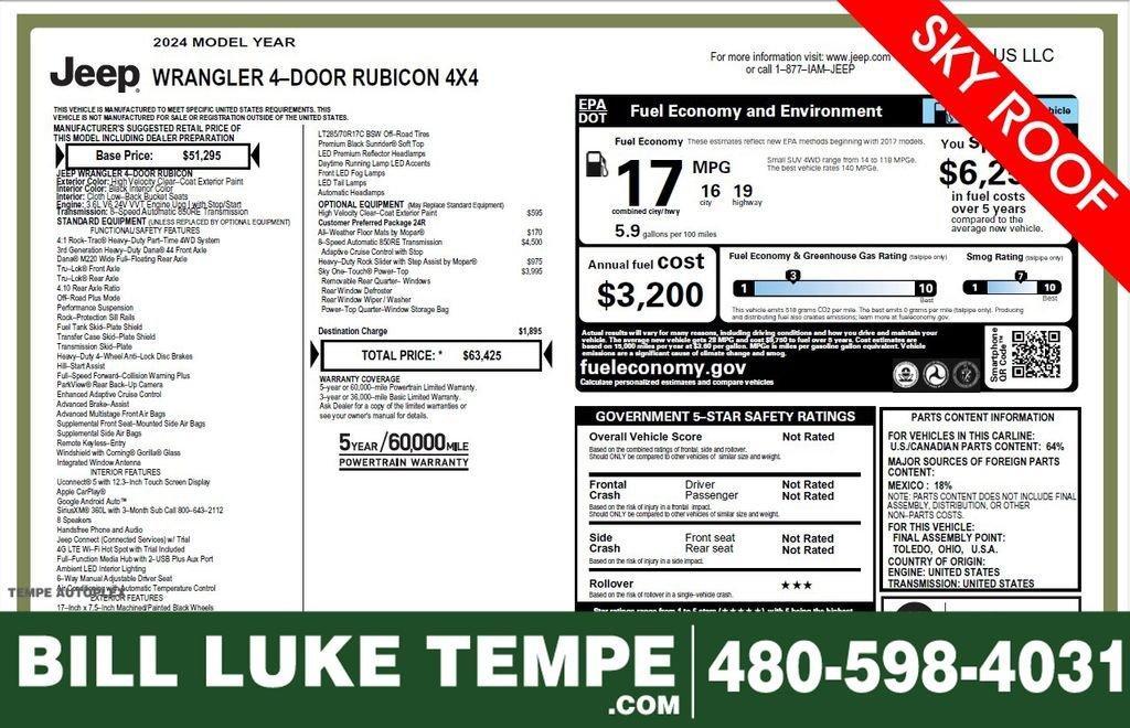 used 2024 Jeep Wrangler car, priced at $41,773