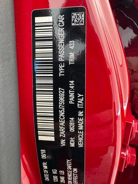 used 2018 Alfa Romeo Giulia car, priced at $20,973