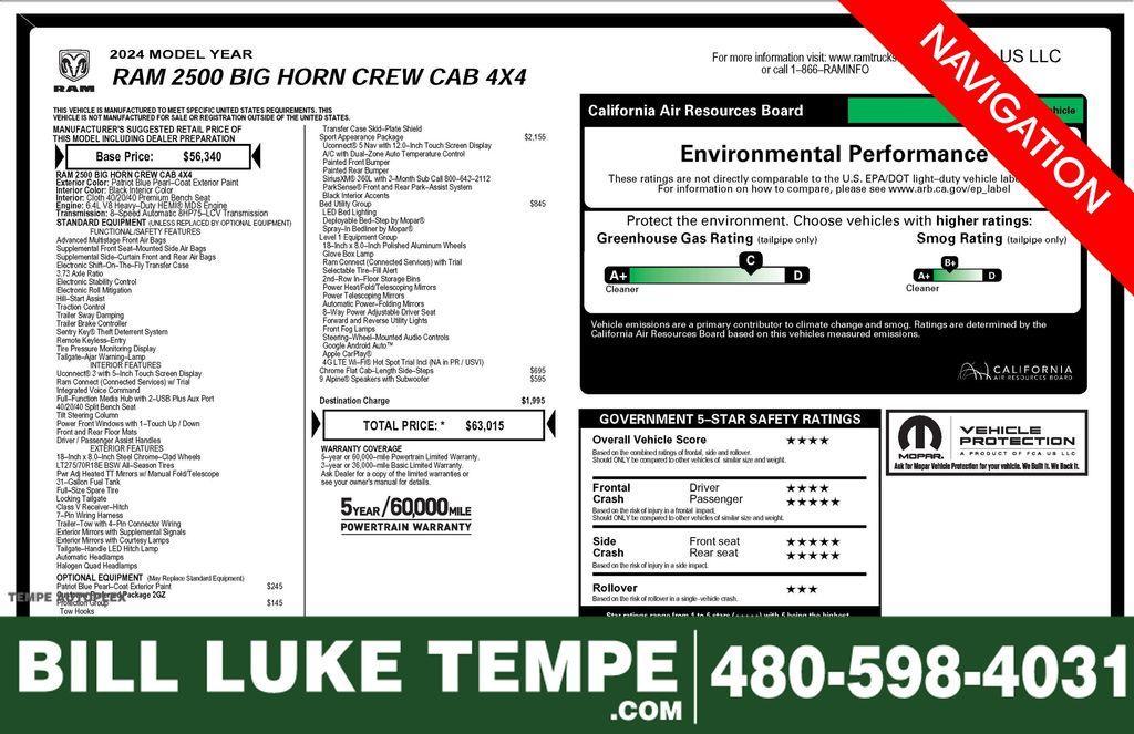 used 2024 Ram 2500 car, priced at $40,373