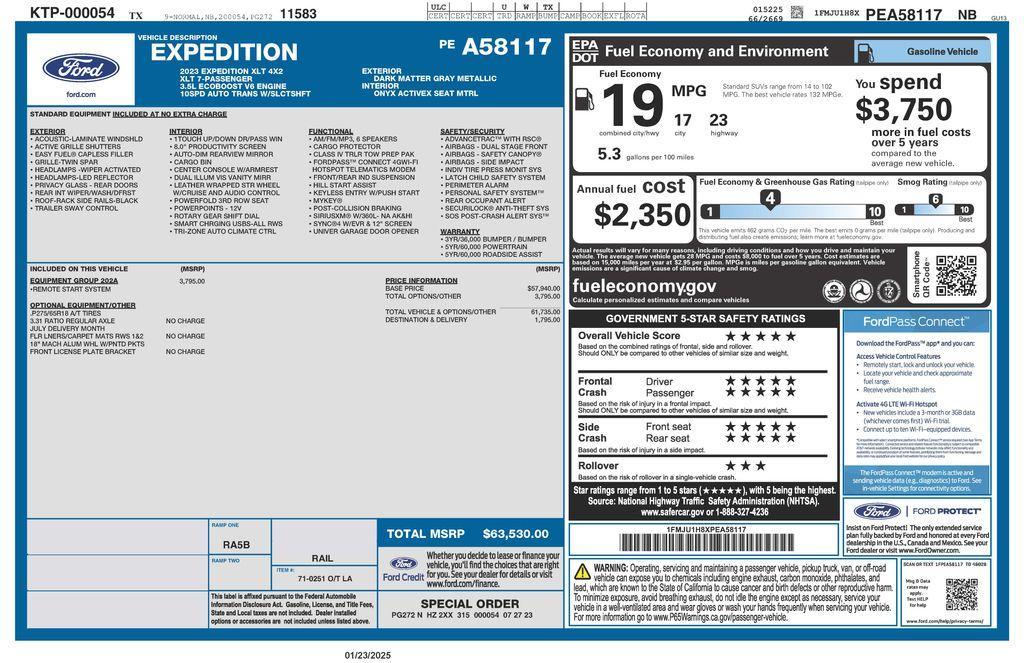 used 2023 Ford Expedition car, priced at $40,373