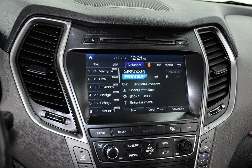 used 2017 Hyundai Santa Fe car, priced at $17,185
