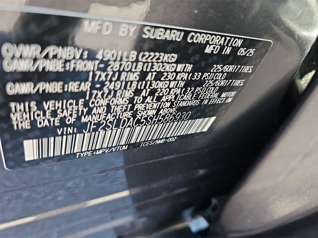 new 2025 Subaru Forester car, priced at $28,748