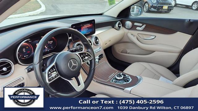 used 2021 Mercedes-Benz C-Class car, priced at $29,995