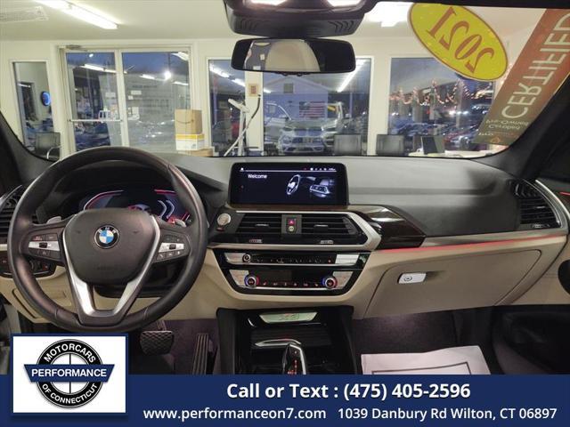 used 2021 BMW X3 car, priced at $34,995