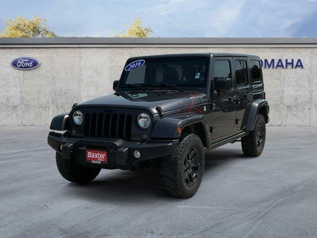 used 2016 Jeep Wrangler Unlimited car, priced at $18,344
