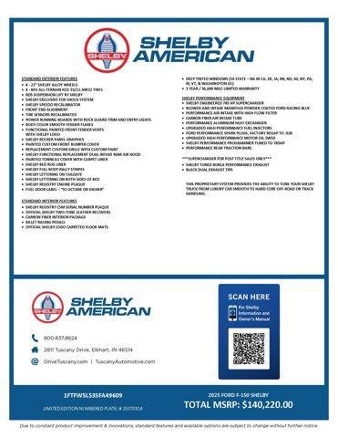 new 2025 Ford F-150 car, priced at $139,720