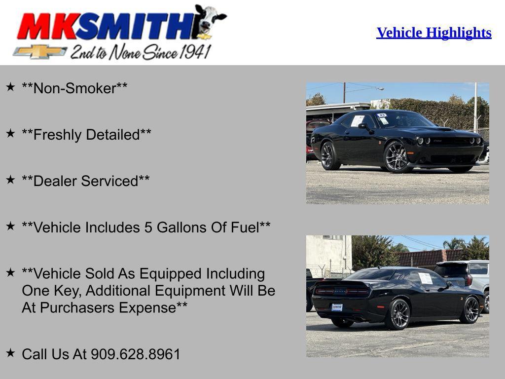 used 2023 Dodge Challenger car, priced at $41,910