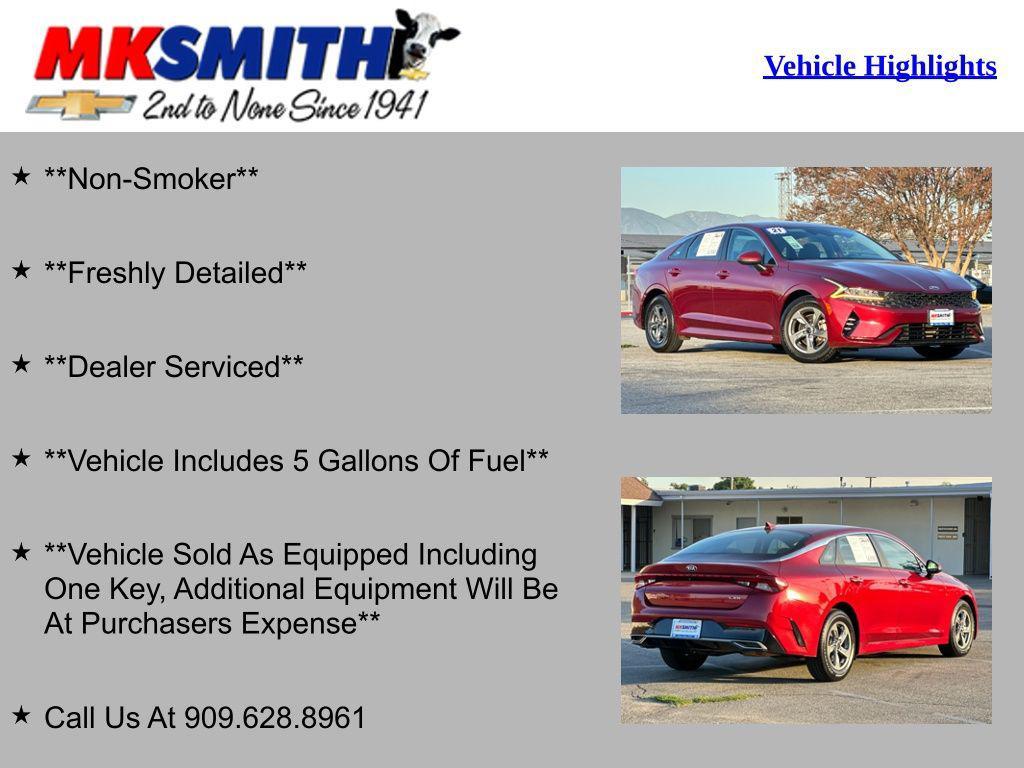 used 2021 Kia K5 car, priced at $20,553