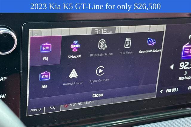 used 2023 Kia K5 car, priced at $26,500