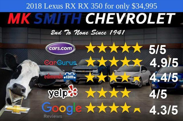 used 2018 Lexus RX 350 car, priced at $34,995