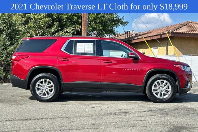 used 2021 Chevrolet Traverse car, priced at $18,999