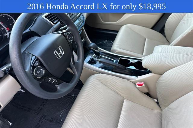 used 2016 Honda Accord car, priced at $18,995