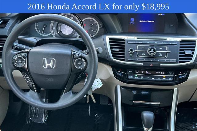 used 2016 Honda Accord car, priced at $18,995