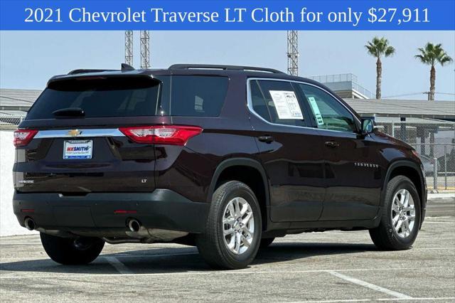 used 2021 Chevrolet Traverse car, priced at $25,499