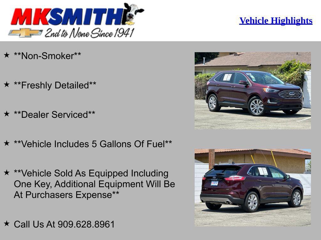 used 2022 Ford Edge car, priced at $23,499